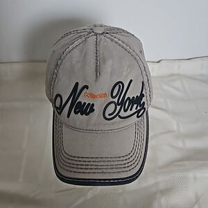 Robin Ruth Men's Logo New York Baseball Cap One Size  Gray/ Blue